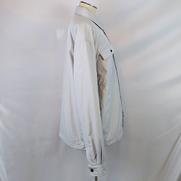 North Sails Dusk Overshirt Jacket Snap Front Lightweight Grey Violet XL NWT - Picture 9 of 13